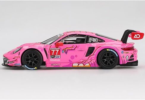 سيارة MINI GT 911 GT3 R #77 AO Racing 2024 IM SA Road America إصدار محدود 1/64 موديل Diecast MGT01052 in Kuwait