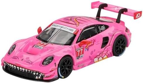 سيارة MINI GT 911 GT3 R #77 AO Racing 2024 IM SA Road America إصدار محدود 1/64 موديل Diecast MGT01052 in Kuwait