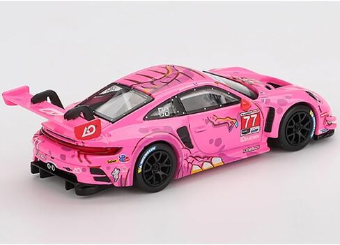 سيارة MINI GT 911 GT3 R #77 AO Racing 2024 IM SA Road America إصدار محدود 1/64 موديل Diecast MGT01052 in Kuwait