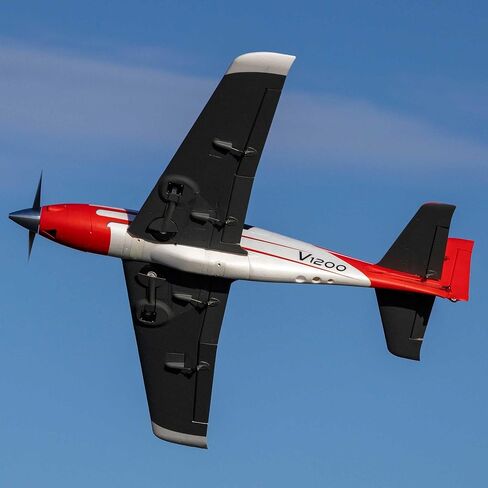 E-flite RC Airplane V1200 1.2m BNF Basic (جهاز الإرسال والبطارية والشاحن غير متضمن) مع AS3X+ واختيار آمن، EFL120050 in Kuwait