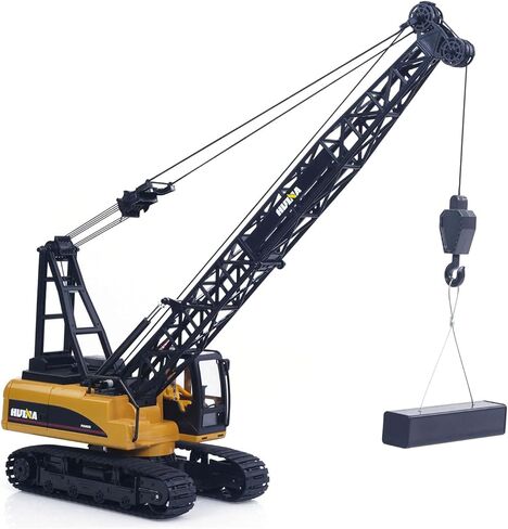 TOUCAN RC HOBBY US in Stock HUINA 572 15CH RC 1/14 Construction Crane Truck Tower Excavator Model Car for Ages 14+ in Saudi Arabia