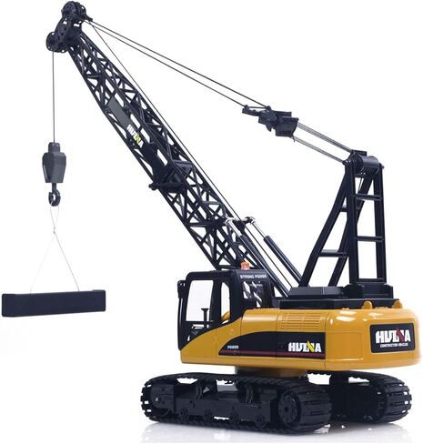 TOUCAN RC HOBBY US in Stock HUINA 572 15CH RC 1/14 Construction Crane Truck Tower Excavator Model Car for Ages 14+ in Saudi Arabia