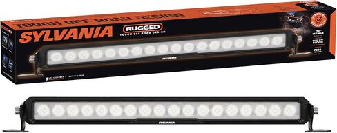 SYLVANIA - Rugged 20 Inch Flood LED Light Bar - Lifetime Limited Warranty - Floodlight 7200 Raw Lumens - Quality Off Road Driving Work Light - For Truck, Boat, Tractor, ATV, UTV, SUV, 4x4 (1 PC) in Kuwait