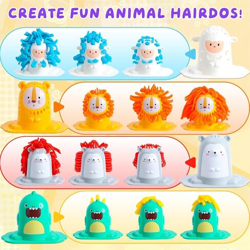 Play Color Dough Set for Kids Ages 2-4, 16PCS Hair Salon Dough, Non-Toxic 2 oz. Cans, Art Crafts Haircut Play Toys for Girls Boys 4-8, Play Barber Doh Set, Back to School Gifts, Prizes, & Party Favors in Saudi Arabia