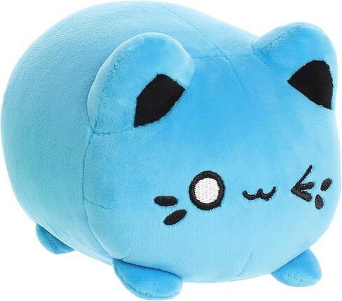 Aurora® Enchanting Tasty Peach® Electric Blue Meowchi Stuffed Animal - Bright & Colorful Design - Showpiece Plush - 7 Inches in Kuwait