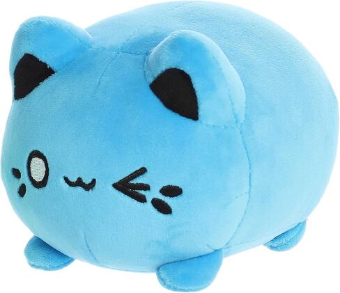 Aurora® Enchanting Tasty Peach® Electric Blue Meowchi Stuffed Animal - Bright & Colorful Design - Showpiece Plush - 7 Inches in Kuwait
