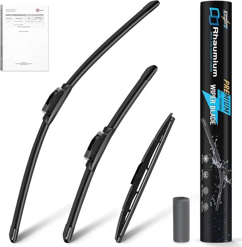Quiet-drive Wiper Blades for Honda CR-V 2012-2016, OEM Fit, Set of 3, Lab Tested 500K Endurance & -40°C to 80°C; Optimized Pressure, 26"+16"+13" in Saudi Arabia