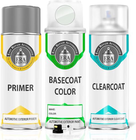 ERA Paints 51E - Aspen White for SUBARU Exact Match Automotive Touch Up Paint Spray - Basic Kit in Kuwait