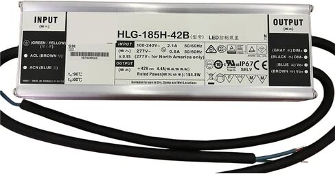 1pcs dimming LED Power Supply HLG-185H-12B HLG-185H-20B HLG-185H-24B HLG-185H-30B HLG-185H-36B HLG-185H-42B HLG-185H-48B(HLG-185H-30B) in Saudi Arabia