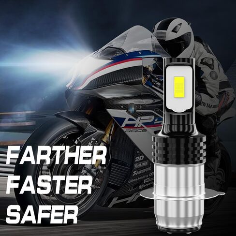Compatible For Honda TRX 450R 2005-2006-2007-2008-2009 Bulbs, P15D H6 H6M Fog Light Bulbs, 12000 Lumens 6000K White 55W H6M Light Bulbs, Plug and Play, 2-Pack in Saudi Arabia