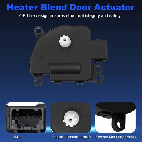 مشغل باب مزيج سخان HVAC متوافق مع Ford Edge 2015-2023 Fusion 2013-2020 Lincoln Mkx 2016-2018 Mkz 2013-2020 Nautilus 2019-2023 OEM#604-294 DG9Z-19E616-A GS7Z-19E616-B in Kuwait