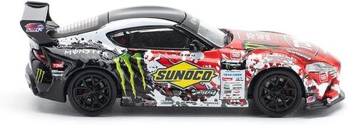 نموذج سيارة مصبوب 1:64 متوافق مع Pandem Toyota GR Supra D1 GP 2024 DAIGO Saito إصدار محدود من Pop Race PR640180 in Kuwait