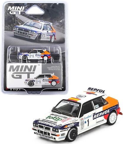 Diecast Model Car Compatible with Mini GT 1:64 Lancia Delta HF Integrale Evoluzione #1 1993 Rallye Monte-Carlo-Limited Edition MGT01131 in Kuwait