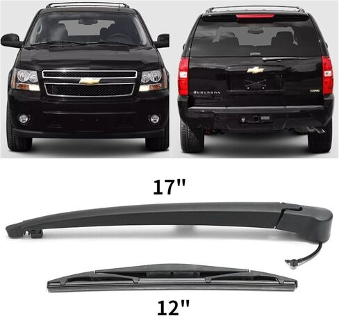 Rear Wiper Blade Arm Set for Chevy SUBURBAN 1500 2500 Base LS LT LTZ Sport Utility 2007 2008 2009 2010 2011 2012 2013 2014 5.3L 6.0L V8 Rear Back Windshield Wiper Blade Arm for GM TRUCKS 15277756 in Saudi Arabia