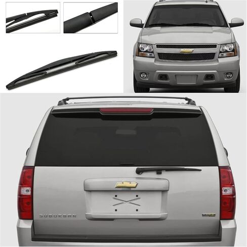 Rear Wiper Blade Arm Set for Chevy SUBURBAN 1500 2500 Base LS LT LTZ Sport Utility 2007 2008 2009 2010 2011 2012 2013 2014 5.3L 6.0L V8 Rear Back Windshield Wiper Blade Arm for GM TRUCKS 15277756 in Saudi Arabia