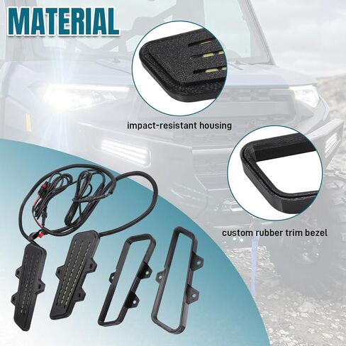 Bumper Fog Light Kit for 2025+ Polaris Ranger XP 1000, Running Lights Only in Kuwait
