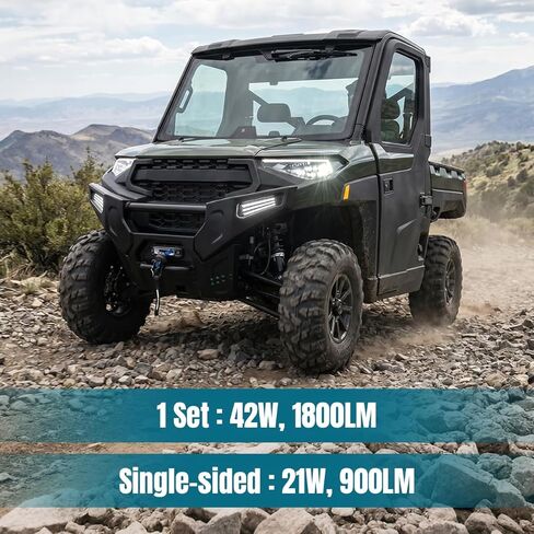 Bumper Fog Light Kit for 2025+ Polaris Ranger XP 1000, Running Lights Only in Kuwait