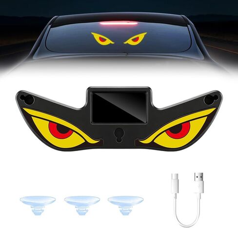 Car LED Interior Light, 6 Modes Butterfly Pink Ambient Light Solar-Powered&USB Charging LED Neon Light for Car Window Decoration(2Pcs) in Saudi Arabia