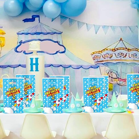 LaVenty Two Infinity and Beyond Party Bags 2nd Birthday Party Bags Two Infinity and Beyond Party for Boy Girl 2nd Birthday in Kuwait