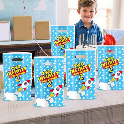 LaVenty Two Infinity and Beyond Party Bags 2nd Birthday Party Bags Two Infinity and Beyond Party for Boy Girl 2nd Birthday in Kuwait