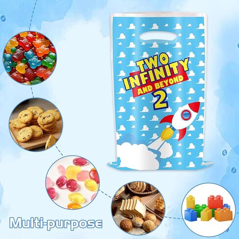 LaVenty Two Infinity and Beyond Party Bags 2nd Birthday Party Bags Two Infinity and Beyond Party for Boy Girl 2nd Birthday in Kuwait