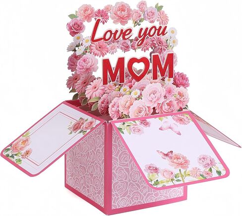 3D Pop Up Birthday Card for Women, Mom, Wife, Daughter, Sister, Friends, Handmade Pink Sweet Butterfly Cherry Blossom Cake Greeting Card, Happy Birthday Card for Her with Envelope in Saudi Arabia