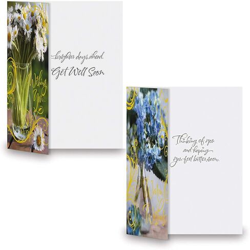Current Deluxe Foil Assorted Cards with Envelopes All Occasion - 20 Pack, Large 5" x 7" Cards with Sentiments, Variety of Get Well, Sympathy, Birthday, Anniversary & Thinking of You in Kuwait