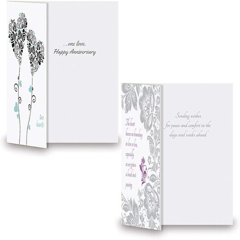 Current Deluxe Foil Assorted Cards with Envelopes All Occasion - 20 Pack, Large 5" x 7" Cards with Sentiments, Variety of Get Well, Sympathy, Birthday, Anniversary & Thinking of You in Kuwait