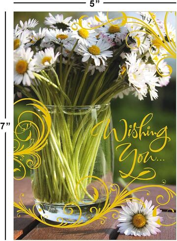 Current Deluxe Foil Assorted Cards with Envelopes All Occasion - 20 Pack, Large 5" x 7" Cards with Sentiments, Variety of Get Well, Sympathy, Birthday, Anniversary & Thinking of You in Kuwait