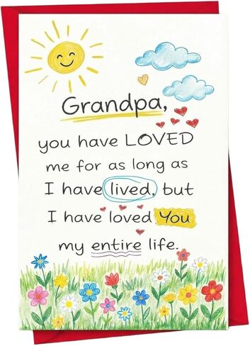 Fathers Day Card from Daughter Son Happy First Fathers Day Birthday Christmas Cards for Dad Father, New Dad Daddy 1st Father's Gifts Card 5.3"x 8" in Saudi Arabia