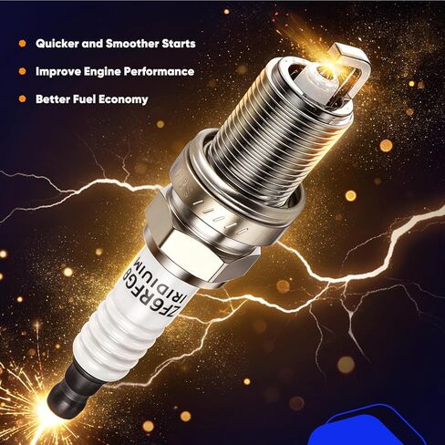 ECCPP Spark Plug Platinum Iridium مناسب لعام 2020 لـ Audi لـ A1 L3 1.0L، 2019-2021 لمقعد Ibiza L3 1.0L بديل لـ 94224، IKER7A8EGS (4 شمعات شرارة) in Kuwait