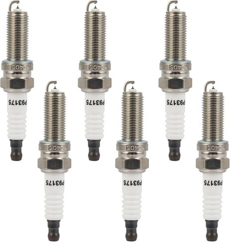 OCPTY Suitable 2013-2015 for Acura for ILX 2.0L/L4,2011-2017 for Chrysler for 200 3.6L/V6 Automotive Replacement Platinum Iridium Spark Plugs #93175,LKR7DIX-11S(Set of 6 Spark Plugs) in Kuwait