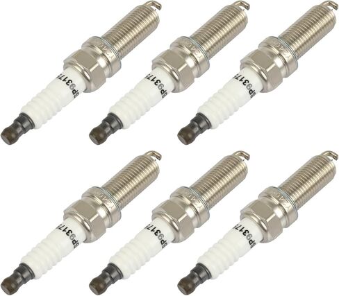 OCPTY Suitable 2013-2015 for Acura for ILX 2.0L/L4,2011-2017 for Chrysler for 200 3.6L/V6 Automotive Replacement Platinum Iridium Spark Plugs #93175,LKR7DIX-11S(Set of 6 Spark Plugs) in Kuwait