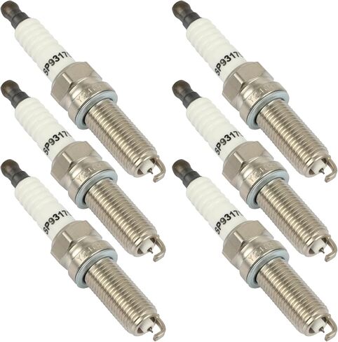 OCPTY Suitable 2013-2015 for Acura for ILX 2.0L/L4,2011-2017 for Chrysler for 200 3.6L/V6 Automotive Replacement Platinum Iridium Spark Plugs #93175,LKR7DIX-11S(Set of 6 Spark Plugs) in Kuwait