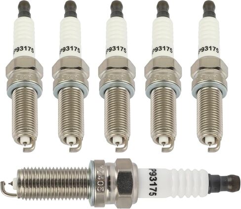 OCPTY Suitable 2013-2015 for Acura for ILX 2.0L/L4,2011-2017 for Chrysler for 200 3.6L/V6 Automotive Replacement Platinum Iridium Spark Plugs #93175,LKR7DIX-11S(Set of 6 Spark Plugs) in Kuwait