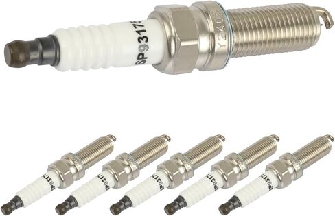 OCPTY Suitable 2013-2015 for Acura for ILX 2.0L/L4,2011-2017 for Chrysler for 200 3.6L/V6 Automotive Replacement Platinum Iridium Spark Plugs #93175,LKR7DIX-11S(Set of 6 Spark Plugs) in Kuwait