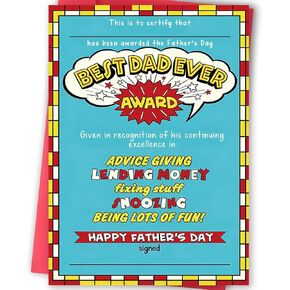 BENNLOOS Happy Father's Day Card for Son-In-Saw, Fathers Day Card Gift from Parents-In-Law, Ideal for Fathers Day Gift and Family Celebrations in Saudi Arabia