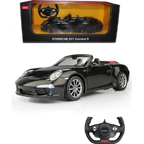 RASTAR 47700 1/12 Porsche RC Car - Officially Licensed Porsche 911 Carrera S Catriolet Remote Control Car for Play and Display - Black in Saudi Arabia