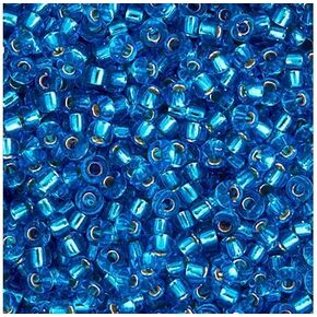 Miyuki Japanese Glass Seed Beads 22gms 11/0 in Lined Flame Red Silver in Kuwait