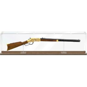 49" Acrylic Rifle Display Case - Tabletop Gun Cabinets for Rifles & Shotguns, Saber, Sword or Golf Club Cabinet Rack Putter Shadow Box in Saudi Arabia