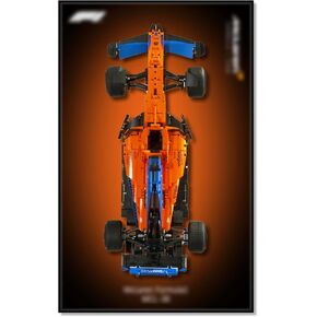 لوحة حائط عرض Joodyyoo لـ Lego McLaren F1 42141، لوحة فنية جدارية لحامل جدار السيارة Lego F1، فكرة هدية، ديكور منزلي (السيارة غير متضمنة، بدون أضواء) in Kuwait