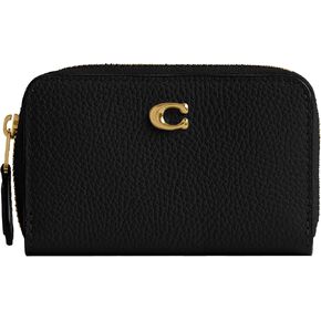 Coach Women's Quilted Essential Small Zip Around Card Case Accessory-Travelers Sleeves, LH/Fuschia, One Size in Saudi Arabia