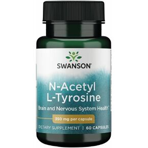 Swanson Amino Acid N-Acetyl L-Tyrosine 350 Milligrams 60 Capsules in Saudi Arabia