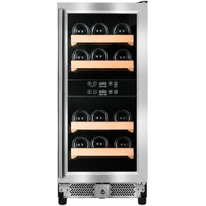 Chillforce 20 Inch Built-In Beverage Refrigerator, Front Venting Under Counter or Freestanding, 7-Color LED Fridge,120 Can Soda Beer Cooler with Stainless Steel Frame & Glass Door in Saudi Arabia