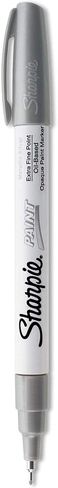 Sharpie Oil-Based Paint Marker, Extra Fine Point, Silver Ink, Pack of 3 in Kuwait
