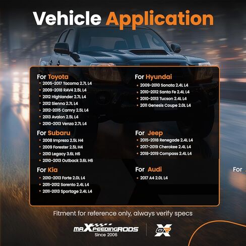 maxpeedingrods 4 قطعة شمعات الإشعال إيريديوم APP5325 6240 لأودي A4، لتويوتا RAV4 كامري، لشركة هيونداي سانتا في، لسيارة جيب شيروكي كومباس، لسوبارو إمبريزا، لكيا فورتي 2.0L 2.4L 2.5L 2.7L 3.6L in Kuwait