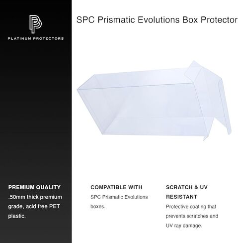 Platinum Protectors Protector Case for Prismatic Evolutions Super Premium Collection SPC Box - UV and Scratch-Resistant, Ultra Clear .50mm Thick Display in Kuwait