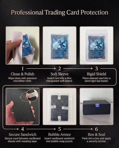 Card Grading Submission Kit, Submission Mailing Kit for PSA, CGC, SGC Trading Cards - Includes 50 Card Sleeves, 25 Semi-Rigid Holders & Secure Mailing Accessories (1SET-Universal) in Saudi Arabia