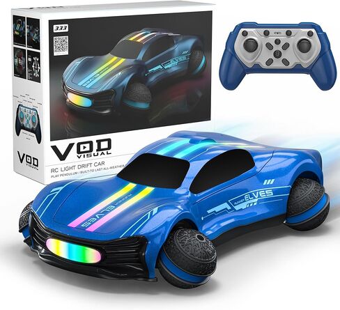 Remote Control Car for Kids, RC Stunt Car with Drift Wheels, 360° Spins & Flips, 2.4GHz Rechargeable Toy Car with LED Lights, Indoor Outdoor Gift for Boys Girls Ages 6-12 in Saudi Arabia