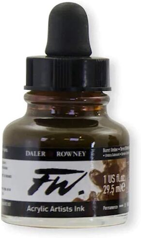 Daler-Rowney FW Acrylic Artists' Ink (Burnt Umber) in Saudi Arabia